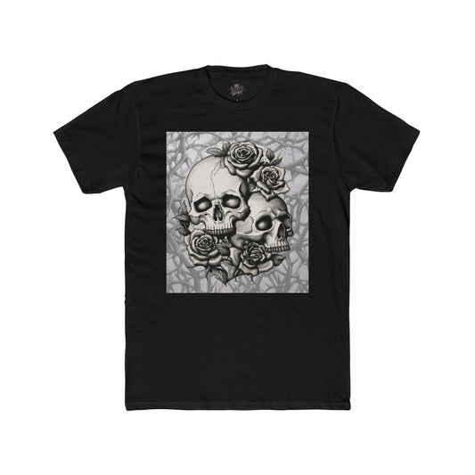 Roses Skull Pair - Unisex Tshirt - Crewneck Unisex Tee (XS-5XL)