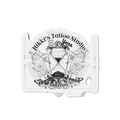 Nikki's Tattoo Studio Collection - 30 Year Anniversary Custom Shape Decorative Refrigerator Magnet