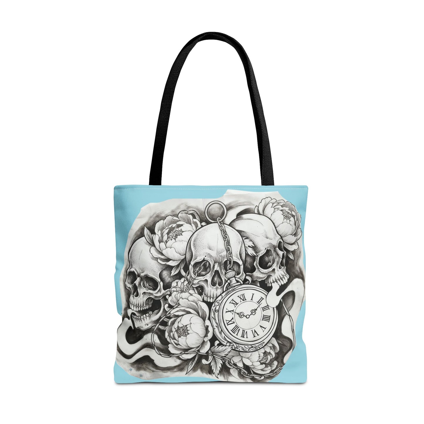 Skull Time - Tote Bag — Gothic Vintage Tattoo Art