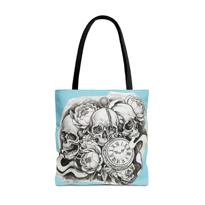 Skull Time - Tote Bag — Gothic Vintage Tattoo Art