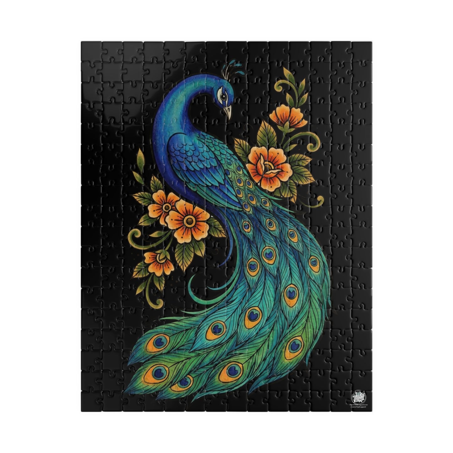 Floral Peacock - Puzzles, 110 pieces, 252 pieces, 520 pieces, 1014 pieces