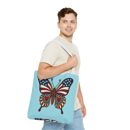 Butterflies Are Free Patriotic Celebration Tote Bag