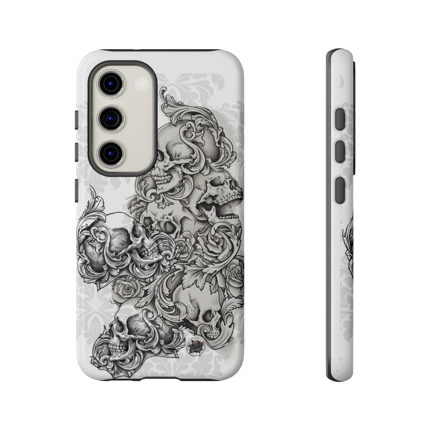 Cascading Skulls - Tough Phone Cases Available in most Galaxy series.