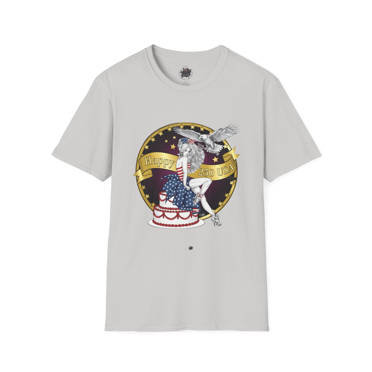 Patriotic '250 Years of Faith in the USA' T-Shirt — Happy Birthday America