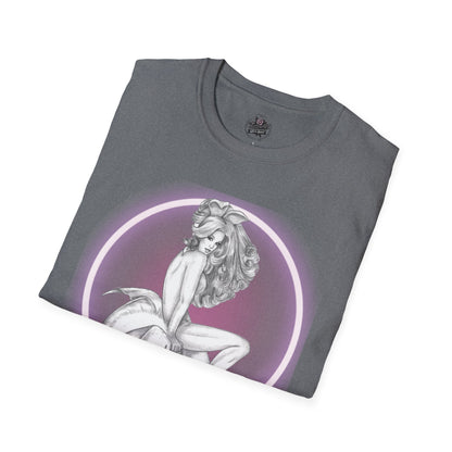 Pretty Bunny Vintage Artwork - Unisex Soft-Style T-Shirt