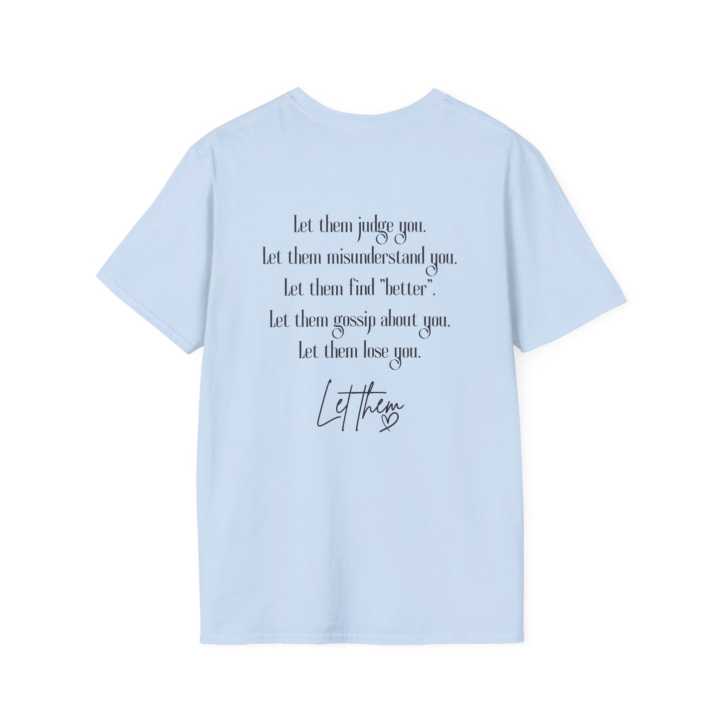 Retro Tattoo 'Let Them' Healing Message T-Shirt