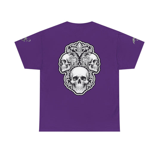 Skulls Filigree - Purple T-Shirt