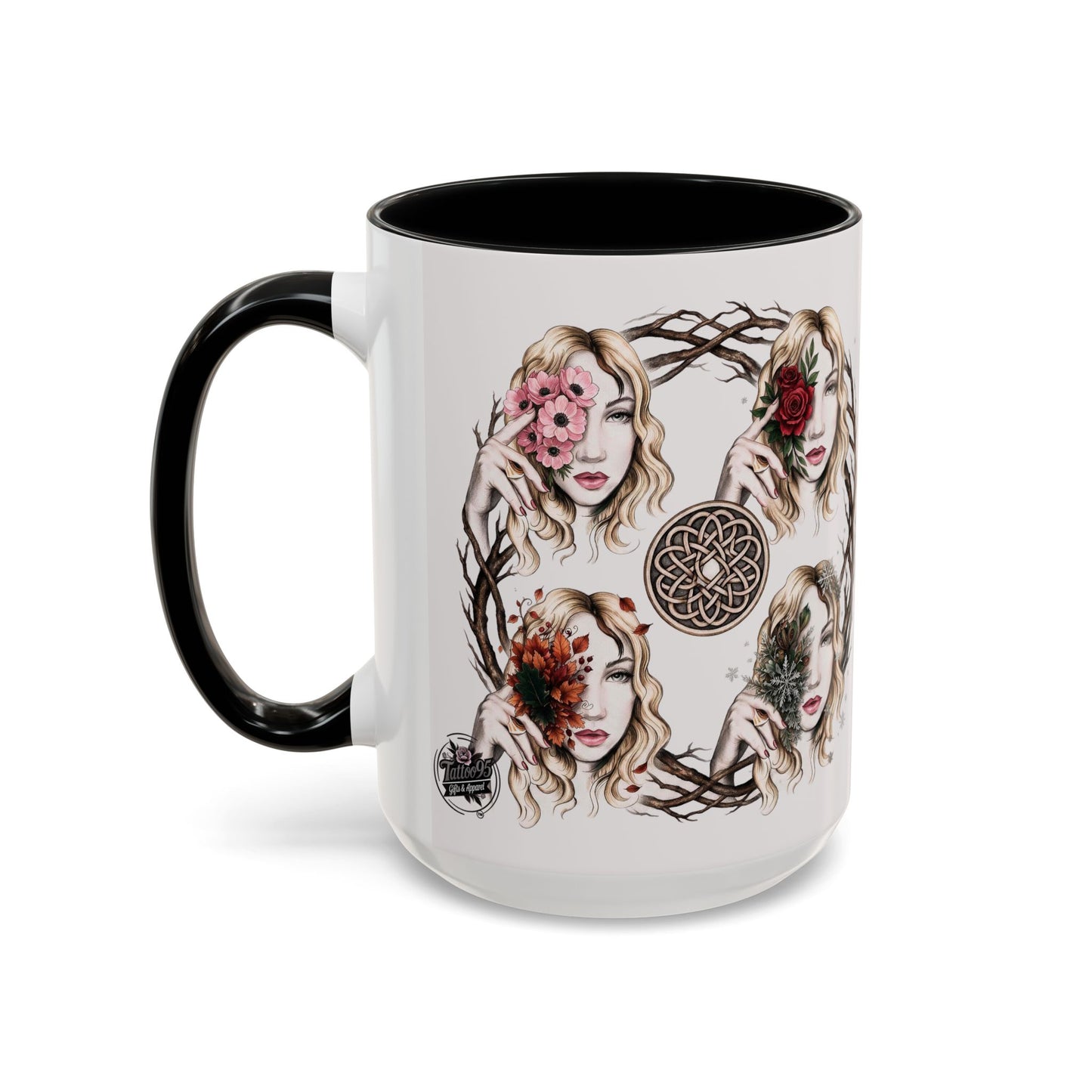 4 Seasons Celtic Woman - Branches and Roses Wreath Women’s Faces (11/15oz)
