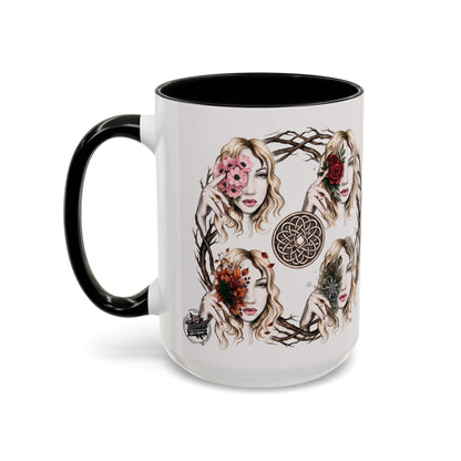 4 Seasons Celtic Woman - Branches and Roses Wreath Women’s Faces (11/15oz)