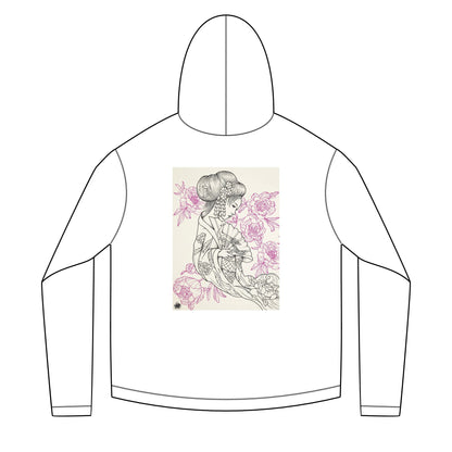 Geisha & Butterfly Solar Hoodie — UPF 50+ Lightweight Sun Protection