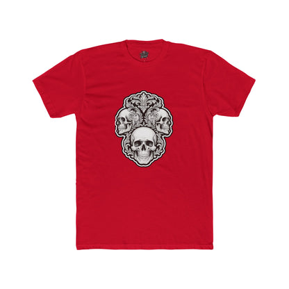 Skulls Filigree Crew Tee — Unisex Cotton Skull Filigree T-Shirt