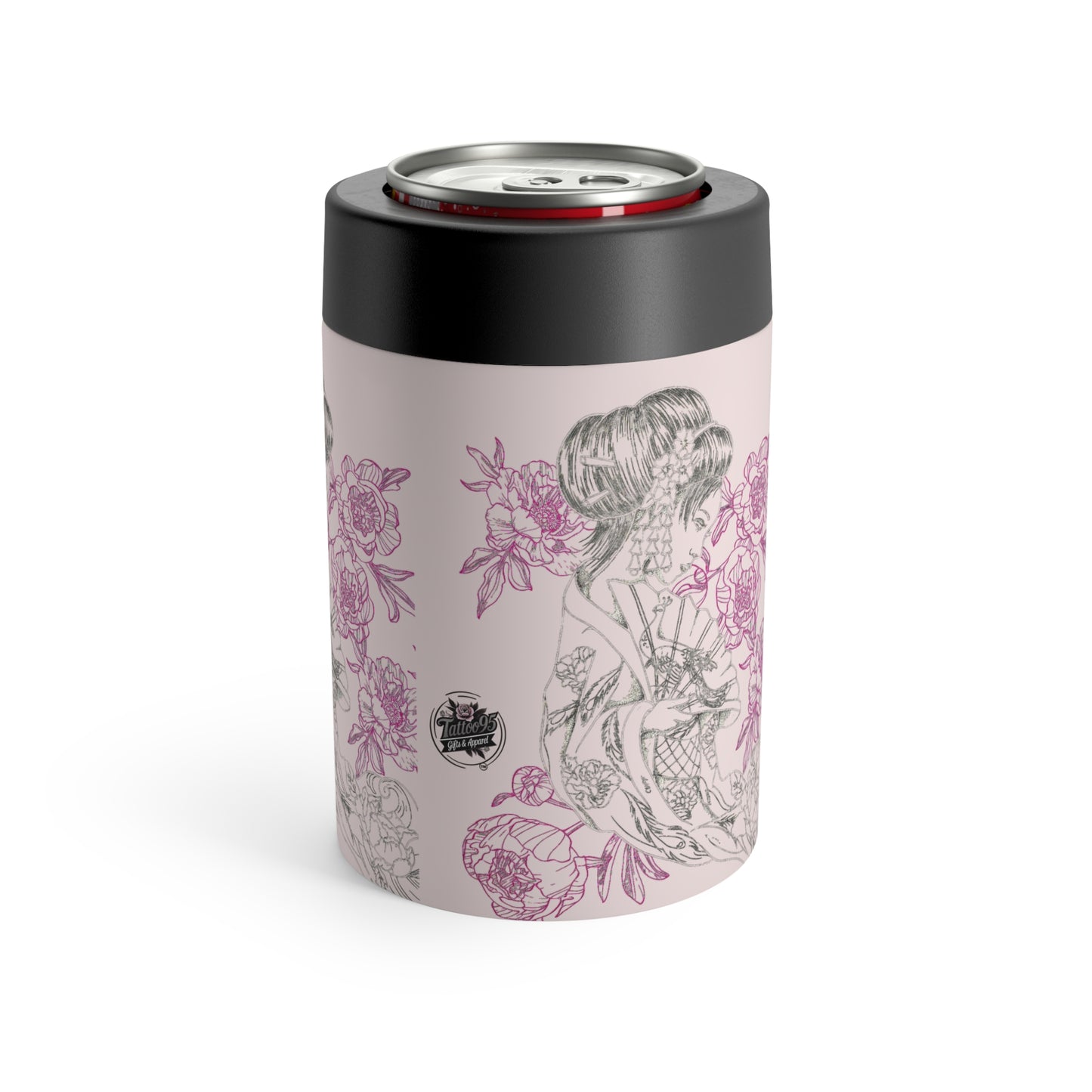 Flowing Geisha Can Holder — Insulated Stainless Steel 12oz Cooler