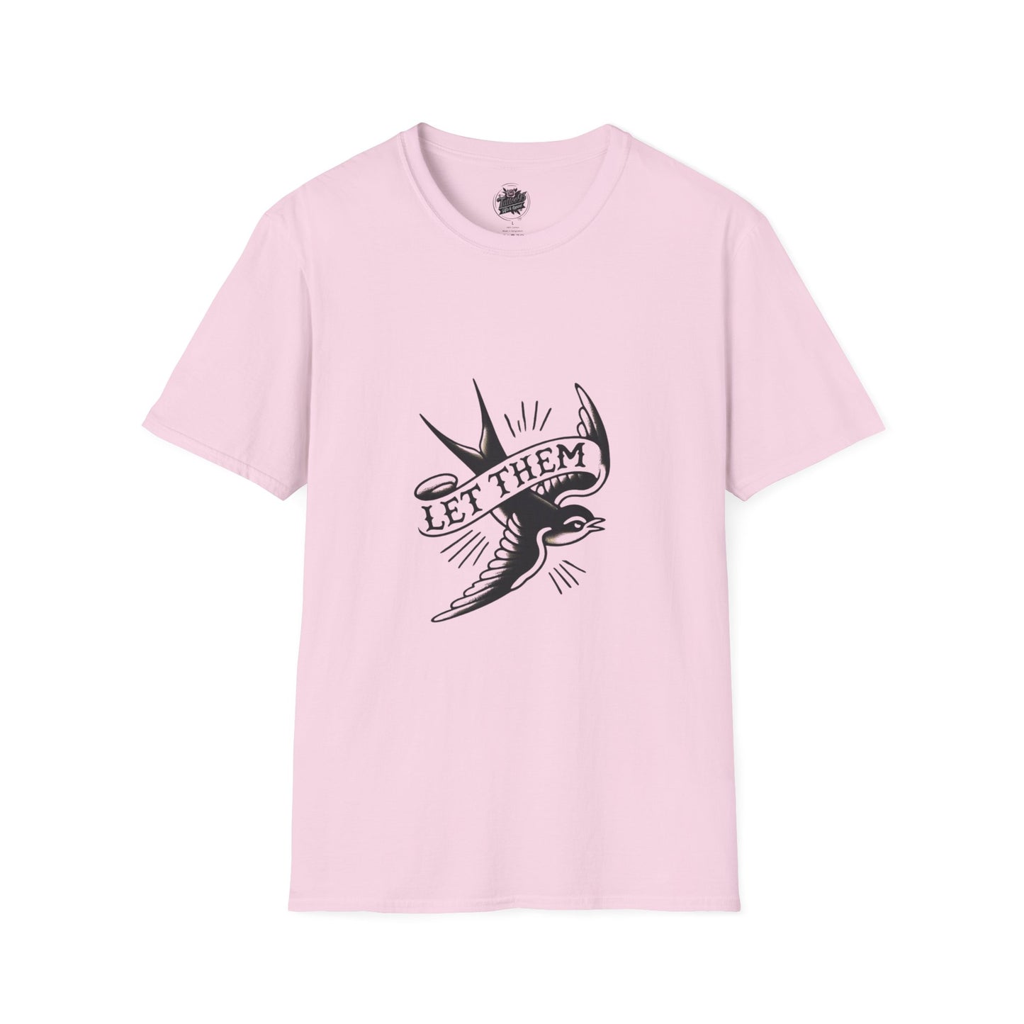 Retro Tattoo 'Let Them' Healing Message T-Shirt