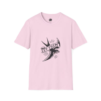 Retro Tattoo 'Let Them' Healing Message T-Shirt