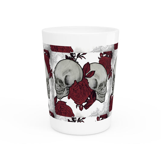 Skulls and Roses - Ceramic Shot Glass