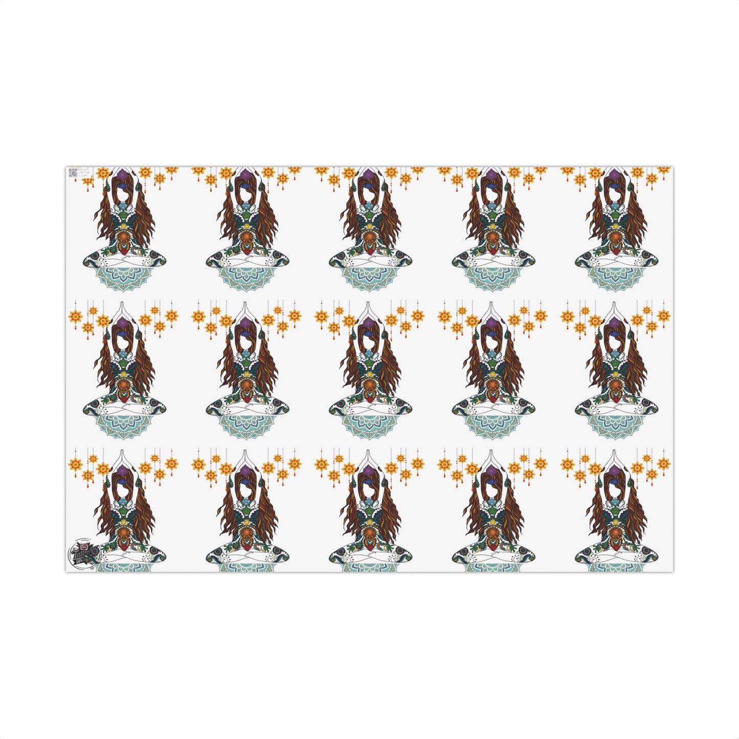 Yoga Goddess Meditation Lotus Mandala - Gift Wrapping Paper