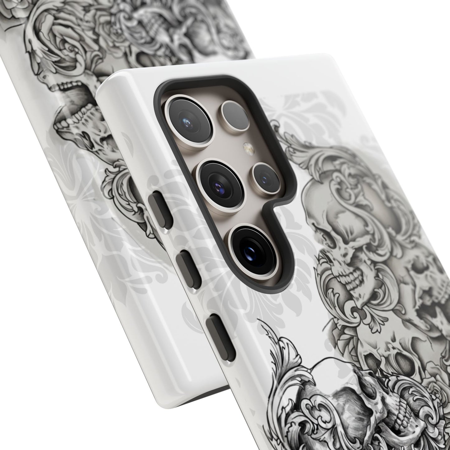 Cascading Skulls - Tough Phone Cases Available in most Galaxy series.