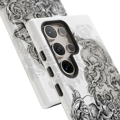 Cascading Skulls - Tough Phone Cases Available in most Galaxy series.