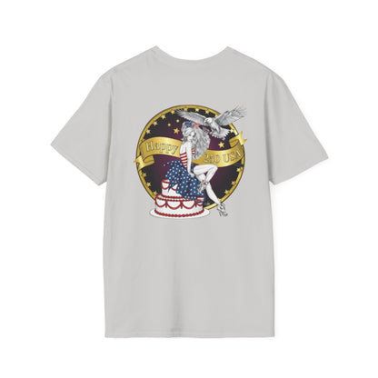 Happy Birthday America 250 years old - Gildan T-Shirt — July 4th Graphic Tee