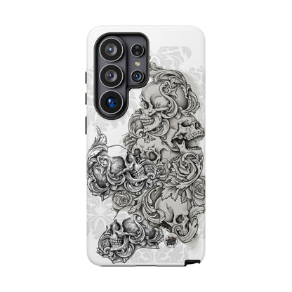 Cascading Skulls - Tough Phone Cases Available in most Galaxy series.