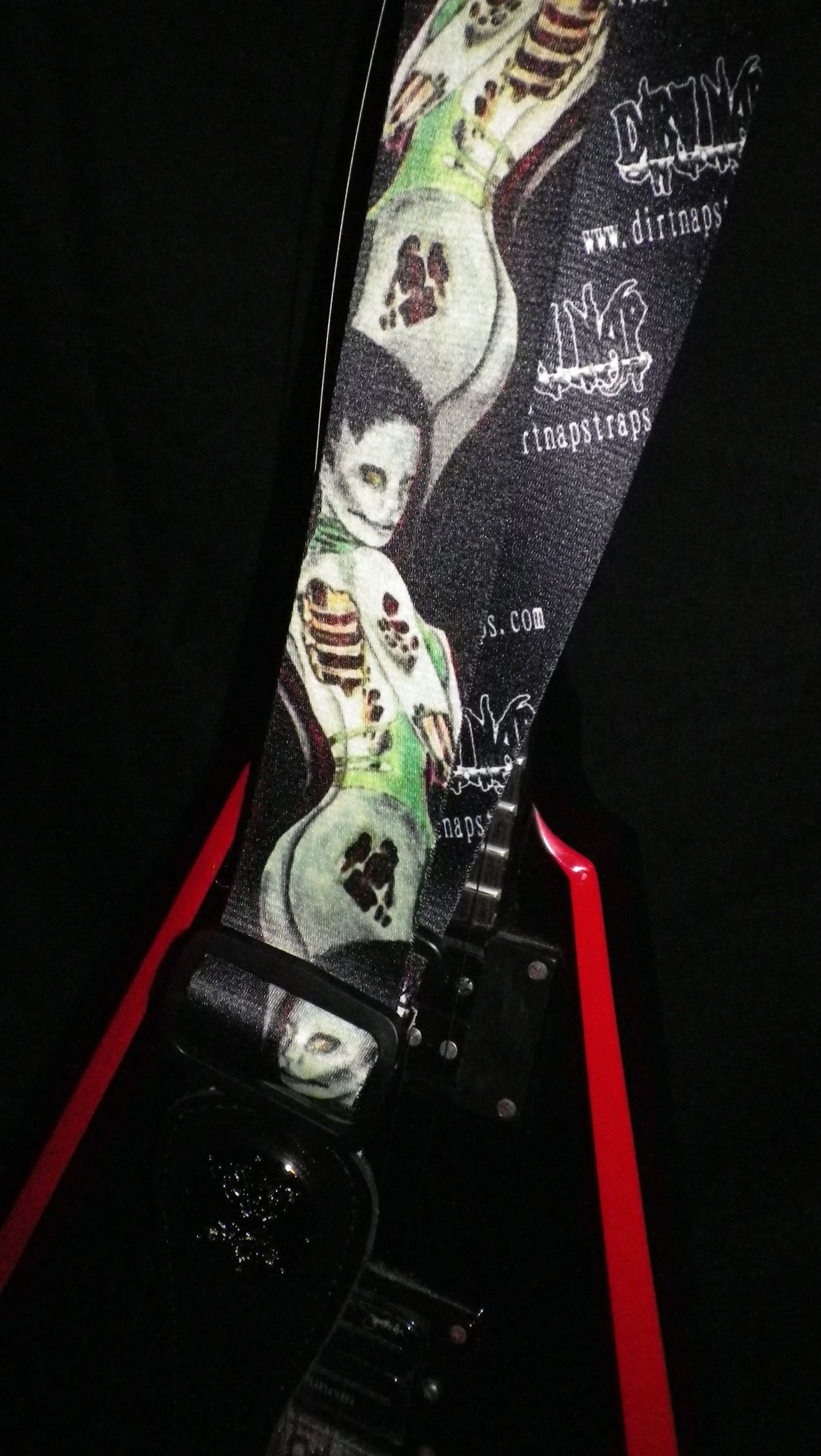 Guitar Strap Tattoo Art Zombie Lady