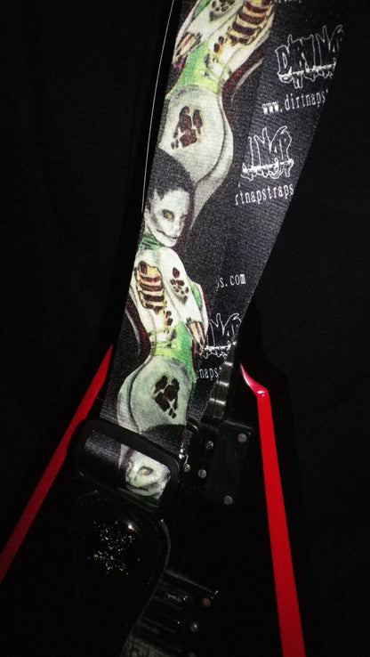 Guitar Strap Tattoo Art Zombie Lady
