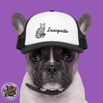 Dog Trucker Hat - Incognito Tattooed Cat