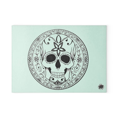 Sugar Skull - Glass Cutting Board