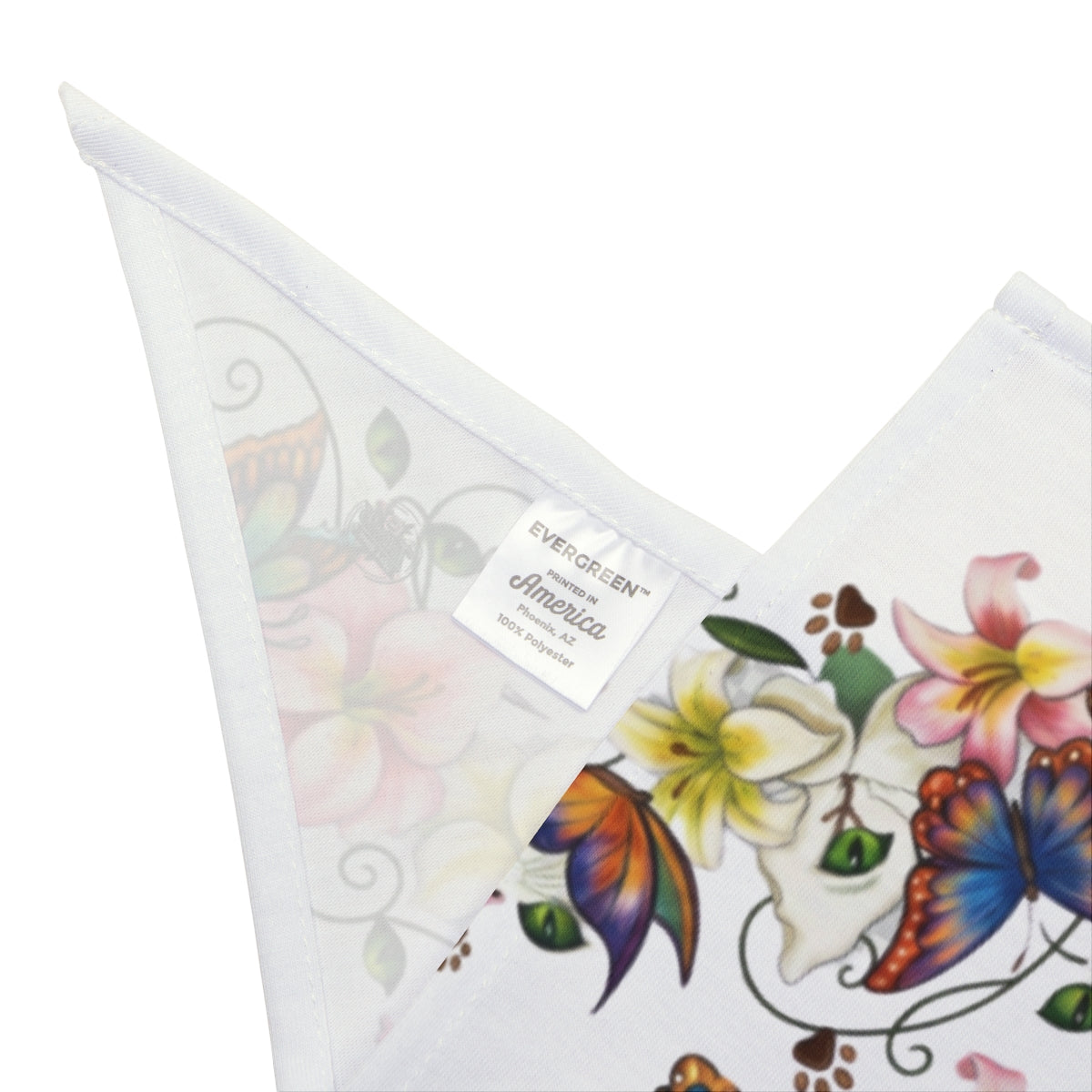 Butterfly Floral Pet Bandana — Colorful Spring Comfort for Dogs & Cats