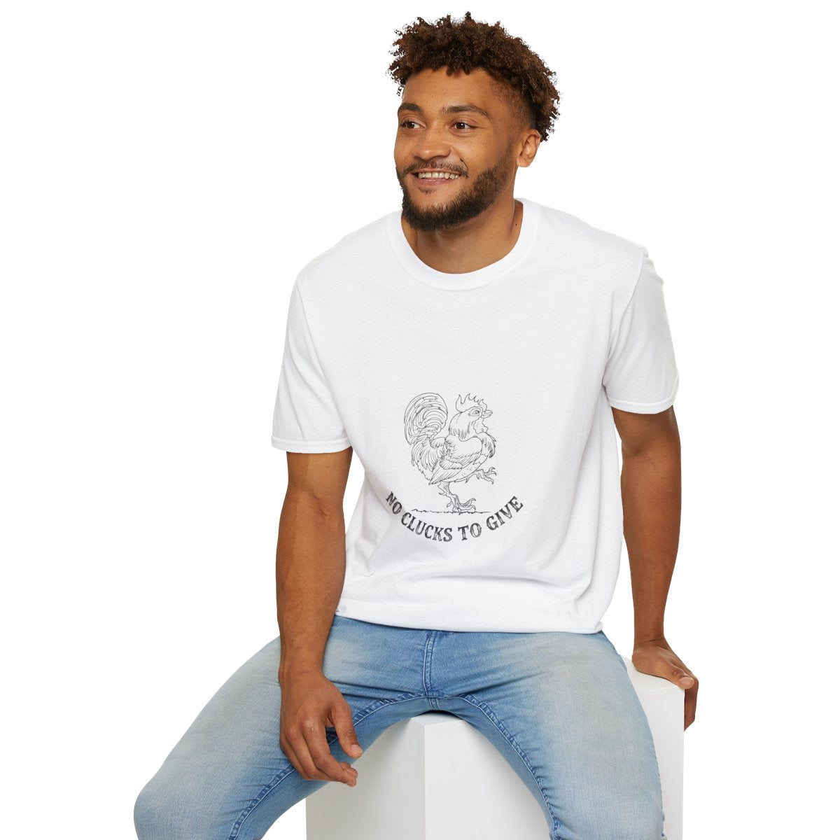Rooster Tattoo "No Clucks To Give" Unisex T-Shirt