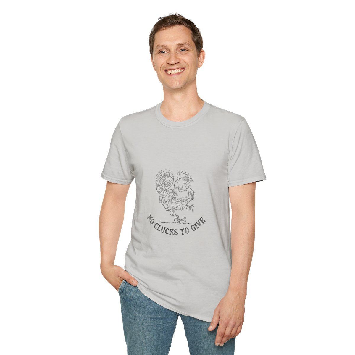 Rooster Tattoo "No Clucks To Give" Unisex T-Shirt