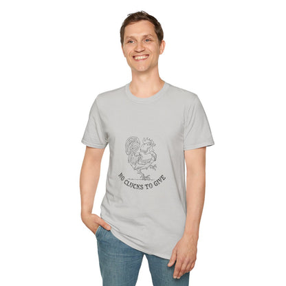 Rooster Tattoo "No Clucks To Give" Unisex T-Shirt