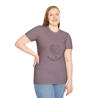 Rooster Tattoo "No Clucks To Give" Unisex T-Shirt